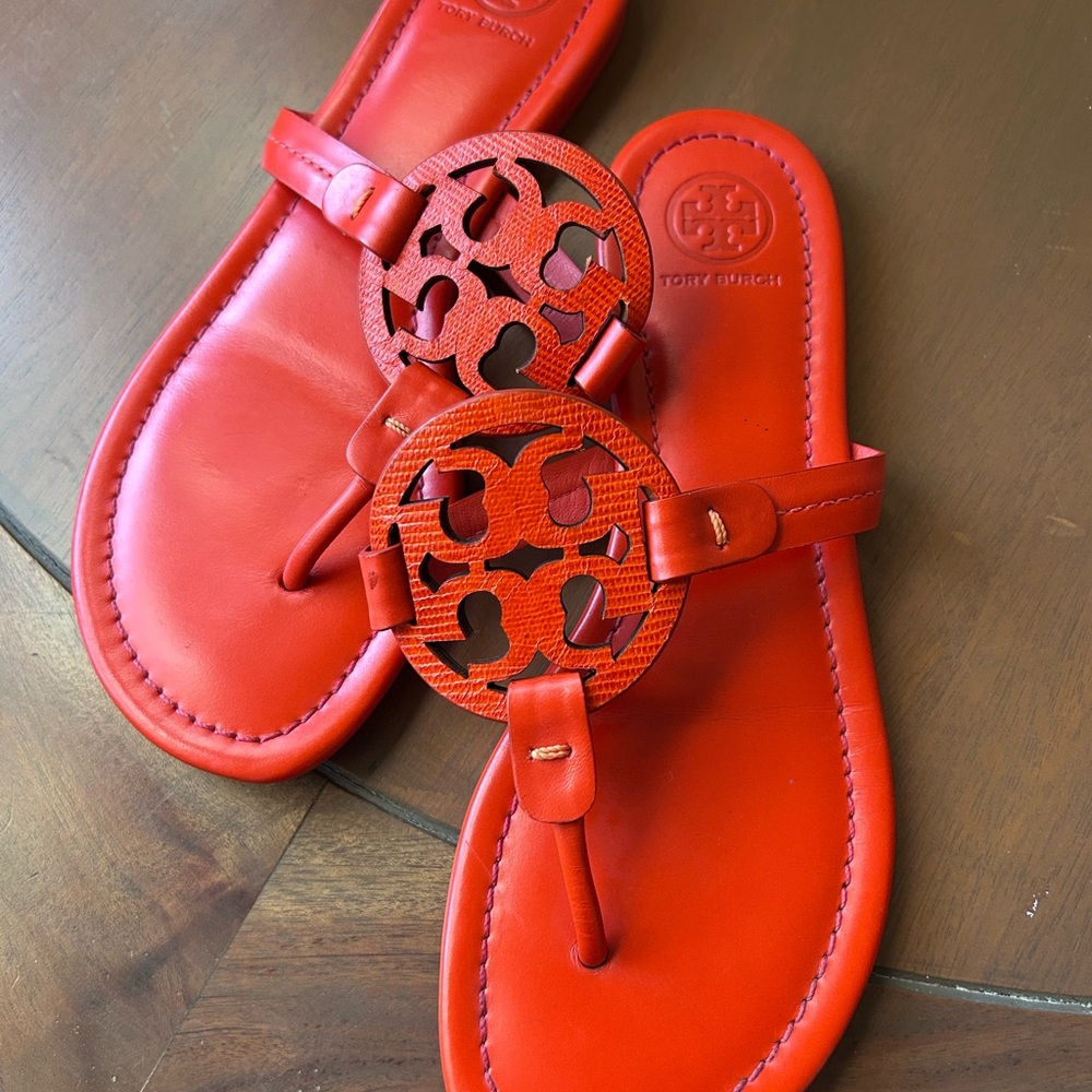 Tory Burch Orange Sandals